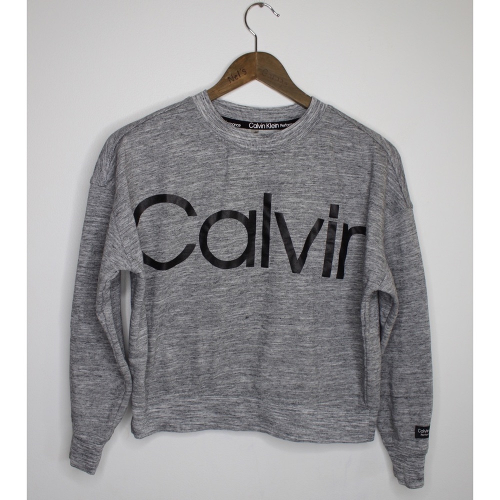 Calvin Klein Cropped Crewneck Sweater XS Preowned